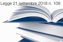 Legge 21 settembre 2018 n. 108 