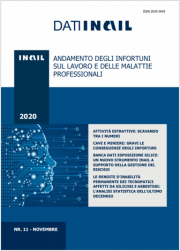 Dati INAIL 11/2020 - Andamento degli infortuni sul lavoro e delle malattie professionali