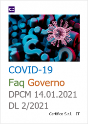 COVID-19 | Faq Governo DPCM 14.01.2021 / DL 2/2021 COVID-19 | Faq Governo DPCM 14.01.2021 / DL 2/2021