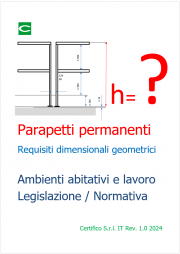 Parapetti permanenti | Requisiti dimensionali geometrici Parapetti permanenti | Requisiti dimensionali geometrici