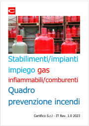 Stabilimenti/impianti impiego gas infiammabili/comburenti | Quadro prevenzione incendi