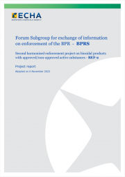 Harmonised enforcement project on biocidal products Harmonised enforcement project on biocidal products