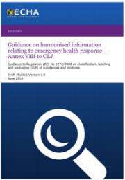 Draft Guidance on Annex VIII to CLP | Emergency health response Draft Guidance on Annex VIII to CLP | Emergency health response