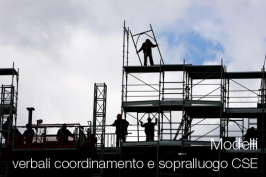 Modelli Verbali coordinamento e sopralluogo CSE Modelli Verbali coordinamento e sopralluogo CSE