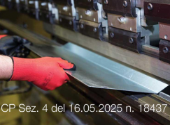 Cassazione Penale Sez. 4 del 16 maggio 2025 n. 18437 Cassazione Penale Sez. 4 del 16 maggio 2025 n. 18437