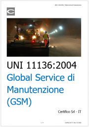 UNI 11136:2004 Global Service di Manutenzione