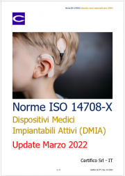 Norme della serie ISO 14708-X: Dispositivi Medici Impiantabili Attivi