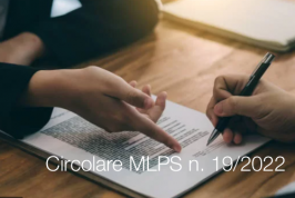 Circolare MLPS n. 19 del 20 Settembre 2022