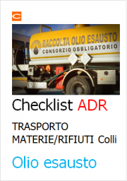 Checklist ADR Trasporto Materie/Rifiuti pericolosi in regime ADR - Colli