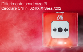 Circolare CNI n. 624/XIX Sess./202: Differimento Scadenze PI