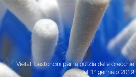 Vietati bastoncini per la pulizia delle orecchie dal 1° gennaio 2019