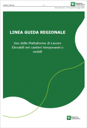 Linee guida uso PLE nei cantieri temporanei o mobili / R. Lombardia 2025 Linee guida uso PLE nei cantieri temporanei o mobili / R. Lombardia 2025