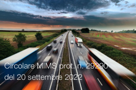 Circolare MIMS prot. n. 29290 del 20 settembre 2022 Circolare MIMS prot. n. 29290 del 20 settembre 2022