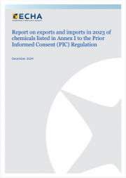 Relazione Annuale 2023 esportazioni importazioni Regolamento PIC Relazione Annuale 2023 esportazioni importazioni Regolamento PIC