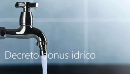 Decreto bonus idrico