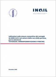 Covid-19 | Documento tecnico prevenzione attività di tatuaggio, dermopigmentazione e piercing