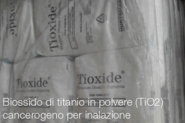 Biossido di titanio in polvere (TiO2): cancerogeno per inalazione ECHA Biossido di titanio in polvere (TiO2): cancerogeno per inalazione ECHA