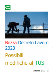 Bozza Decreto Lavoro 2023 / Possibili modifiche al TUS