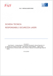 Scheda Tecnica responsabili sicurezza laser