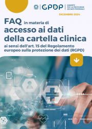 FAQ in materia di accesso alle cartelle cliniche ai sensi del RGDP FAQ in materia di accesso alle cartelle cliniche ai sensi del RGDP