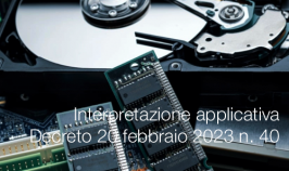 Interpretazione applicativa Decreto 20 febbraio 2023 n. 40 Interpretazione applicativa Decreto 20 febbraio 2023 n. 40