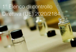 1° Elenco di controllo sostanze o composti direttiva acque destinate al consumo umano 1° Elenco di controllo sostanze o composti direttiva acque destinate al consumo umano