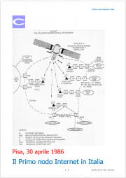 Primo nodo Internet in Italia: 30 Aprile 1986 / CNR PI 