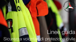Linee guida sicurezza volontari di protezione civile