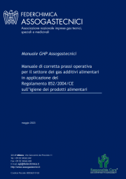 Manuale di corretta prassi operativa per il settore dei gas additivi alimentari