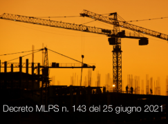 Decreto MLPS n. 143 del 25 giugno 2021 