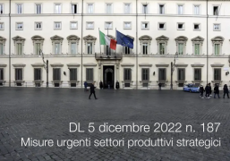 Decreto-Legge 5 dicembre 2022 n. 187