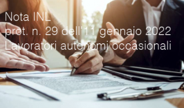 Nota INL prot. n. 29 dell'11 gennaio 2022 Nota INL prot. n. 29 dell'11 gennaio 2022