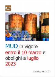 MASE: MUD in vigore entro il 10 marzo e obblighi a luglio 2023 MASE: MUD in vigore entro il 10 marzo e obblighi a luglio 2023