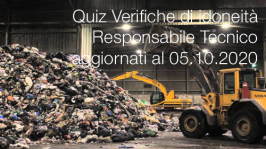 Quiz Verifiche di idoneità Responsabile Tecnico aggiornati al 05.10.2020 Quiz Verifiche di idoneità Responsabile Tecnico aggiornati al 05.10.2020