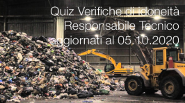 Quiz Verifiche di idoneità Responsabile Tecnico aggiornati al 05.10.2020