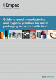 Guide GM and HP metal packaging in contact with food
