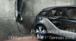 Punti ricarica veicoli elettrici: obbligo per nuovi edifici dal 1° Gennaio