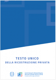 Testo Unico della Ricostruzione Privata Testo Unico della Ricostruzione Privata