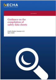 Draft Guidance on the compilation of safety data sheets | Vers. 4.0 2020 Draft Guidance on the compilation of safety data sheets | Vers. 4.0 2020