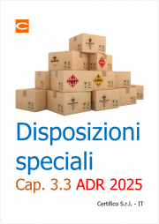 Disposizioni speciali: Capitolo 3.3 ADR Disposizioni speciali: Capitolo 3.3 ADR