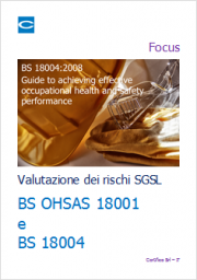 BS 18004 Il Metodo Valutazione dei Rischi nei SGSL BS 18004 Il Metodo Valutazione dei Rischi nei SGSL