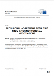 Accordo provvisorio negoziati interistituzionali nuovo regolamento macchine 07.02.2023