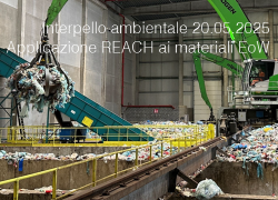 Interpello ambientale 20.05.2025 - Applicazione disciplina REACH ai materiali EoW Interpello ambientale 20.05.2025 - Applicazione disciplina REACH ai materiali EoW
