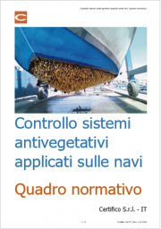 Controllo sistemi antivegetativi applicati sulle navi | Quadro normativo