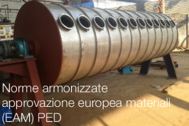 Norme armonizzate nuova Approvazione Europea Materiali (EAM) PED