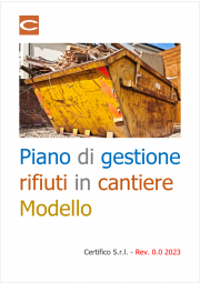 Piano di gestione dei rifiuti di cantiere / Modello