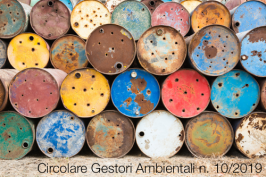 Circolare Gestori Ambientali n. 10 del 16 ottobre 2019