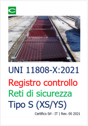 UNI 11808-X:2021 | Registro di controllo reti di sicurezza (Tipo XS / YS) UNI 11808-X:2021 | Registro di controllo reti di sicurezza (Tipo XS / YS)