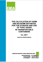 Calculation of Harm and No-Harm Distances storage and use of toxic gases in transportable containers