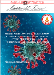 Misure VVF per il contrasto contagio SARS-CoV-2 luoghi di lavoro Misure VVF per il contrasto contagio SARS-CoV-2 luoghi di lavoro